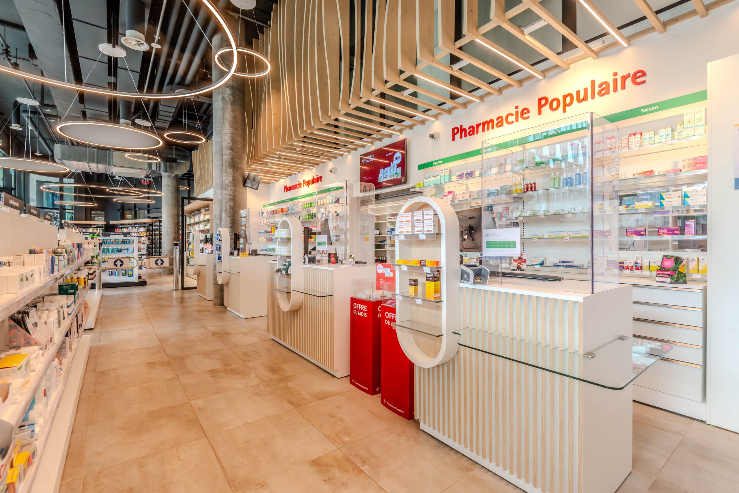 Comptoir Gatsby . Pharmacie Populaire Etang. Micro architecture