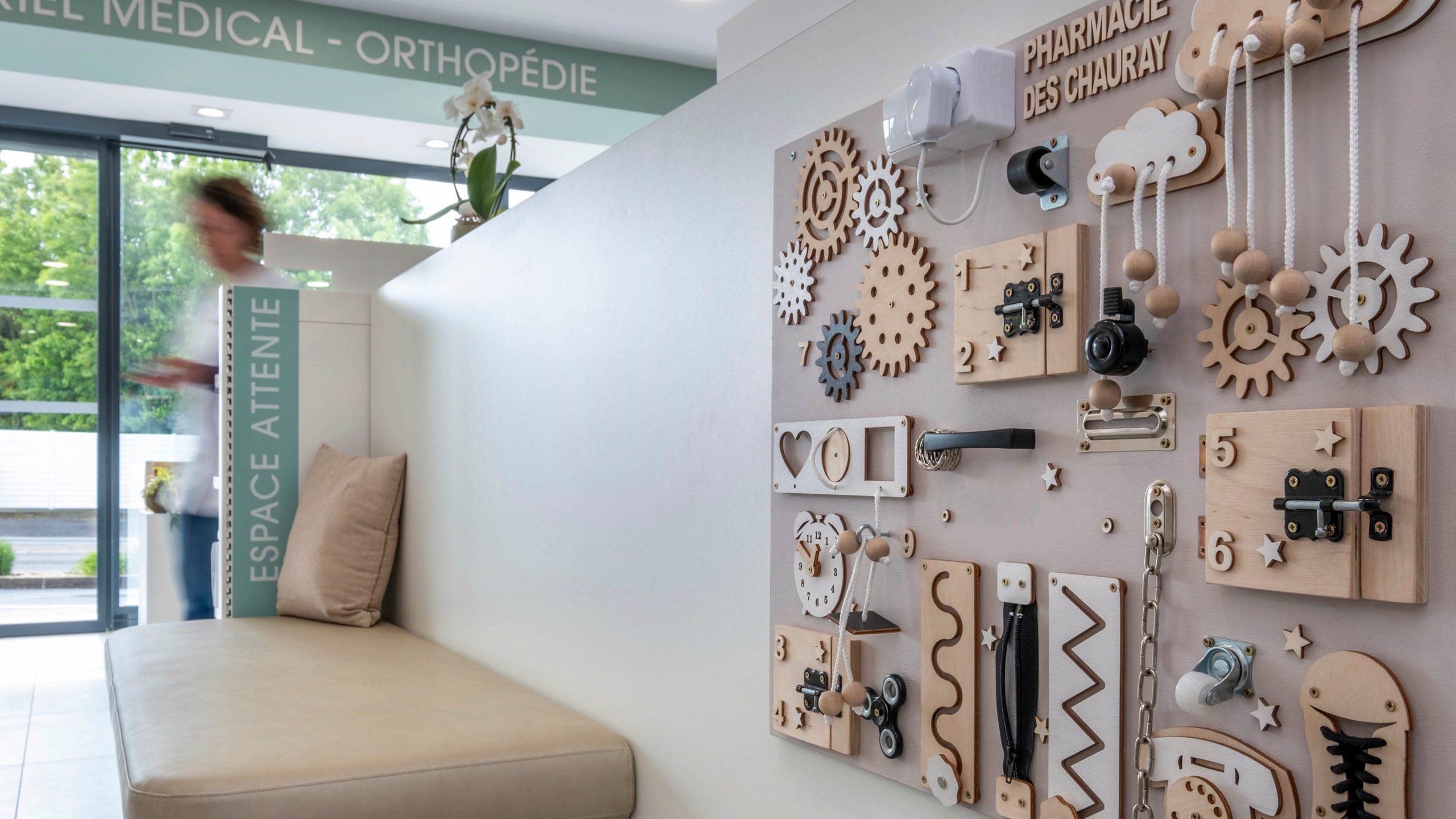 Espace enfant au sein de la pharmacie.