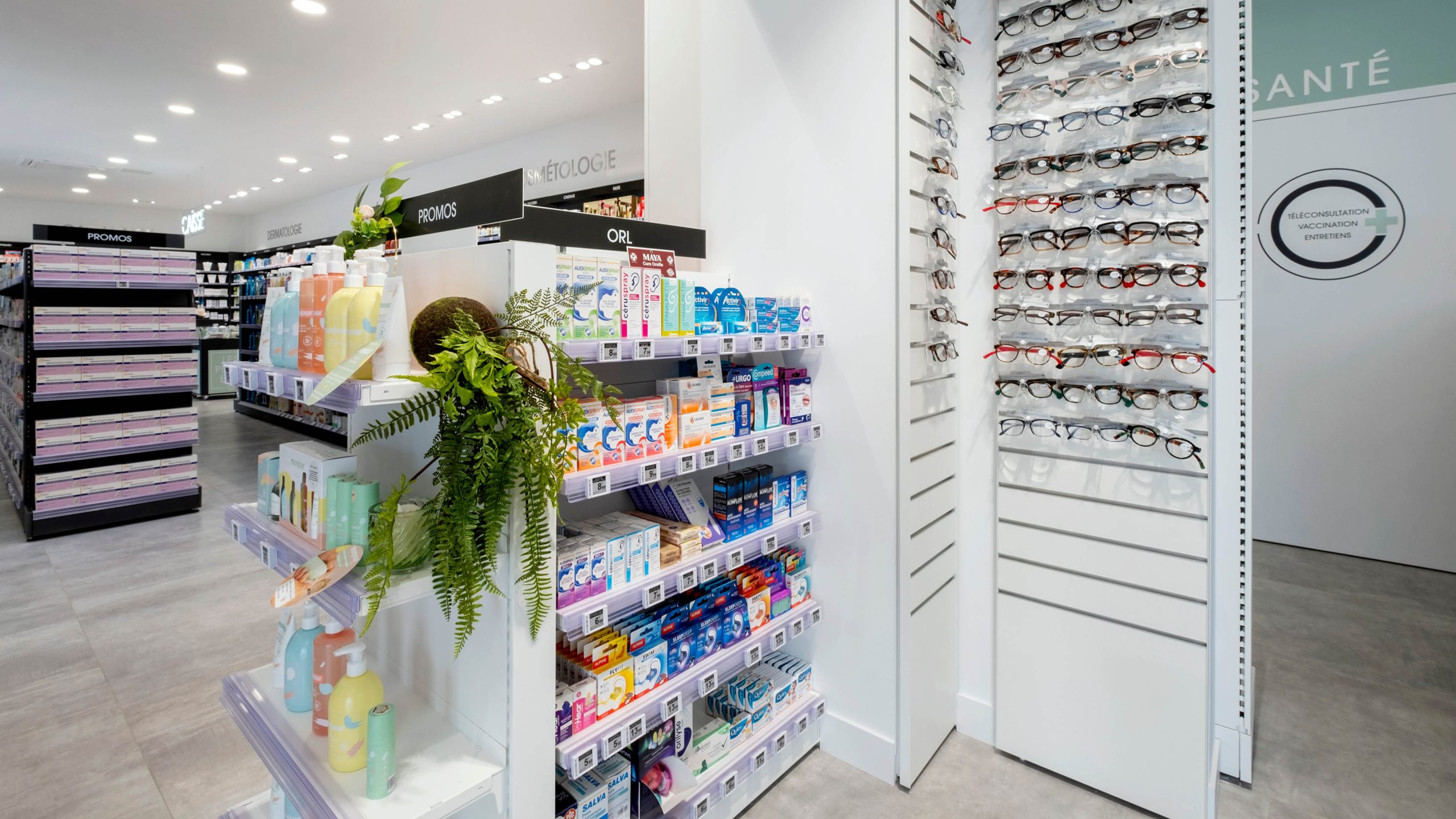 Focus espace optique.