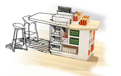 Mobilier design produit par nos designers produits