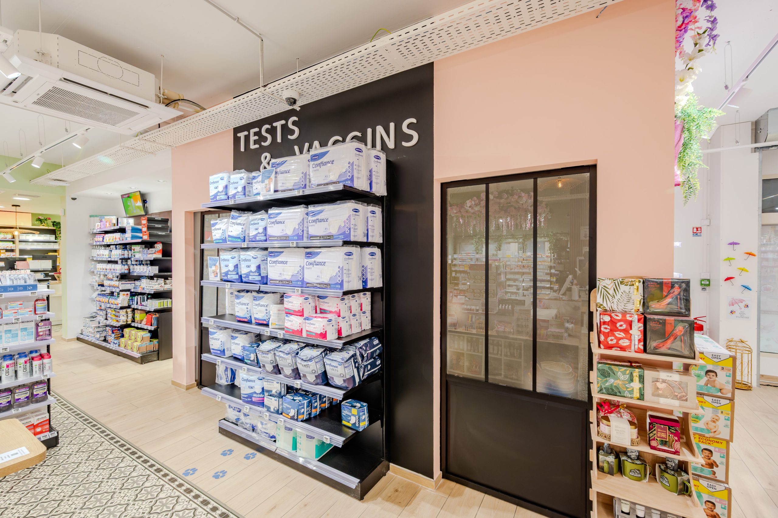 Espace Cabine pour les tests et vaccins.