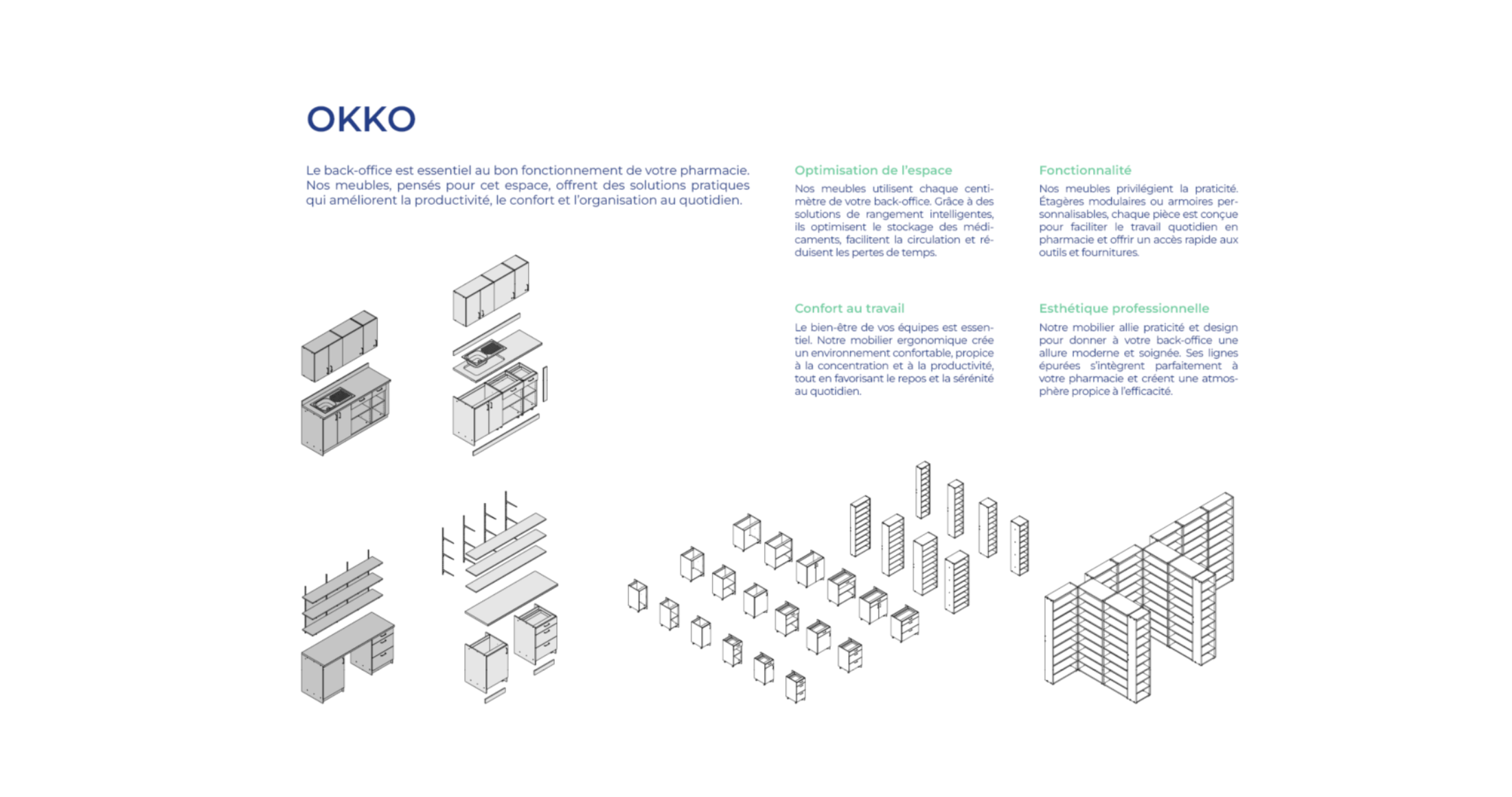 Visuel de la gamme OKKO - esthétisme et modularité