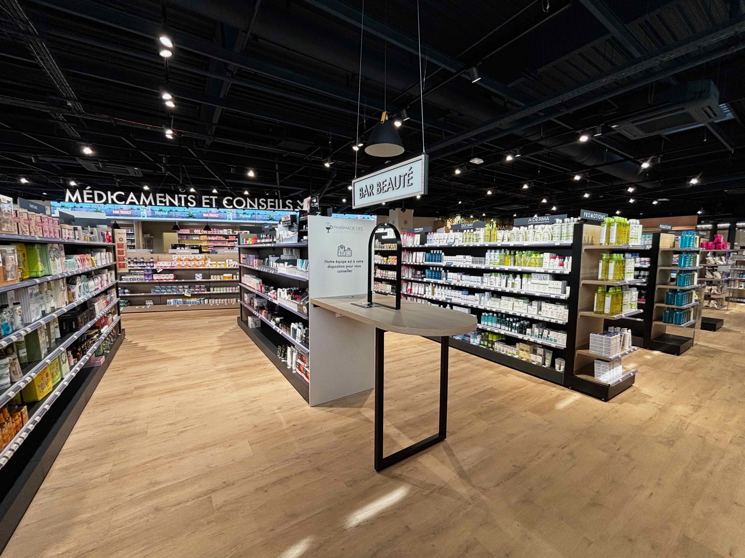Bar beauté, meuble en bois sur-mesure.