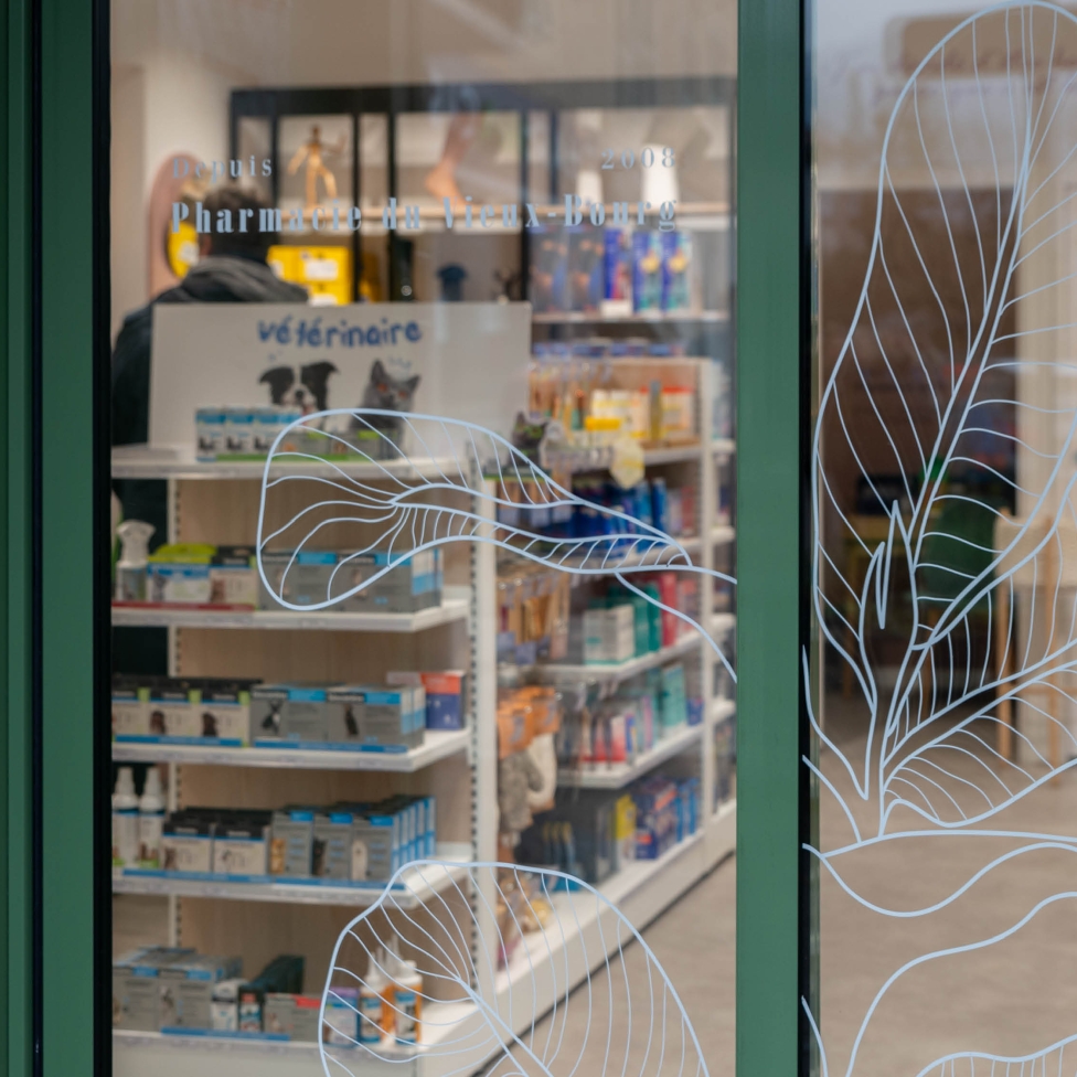 Pharmacie du vieux bourg - Vitrophanie 