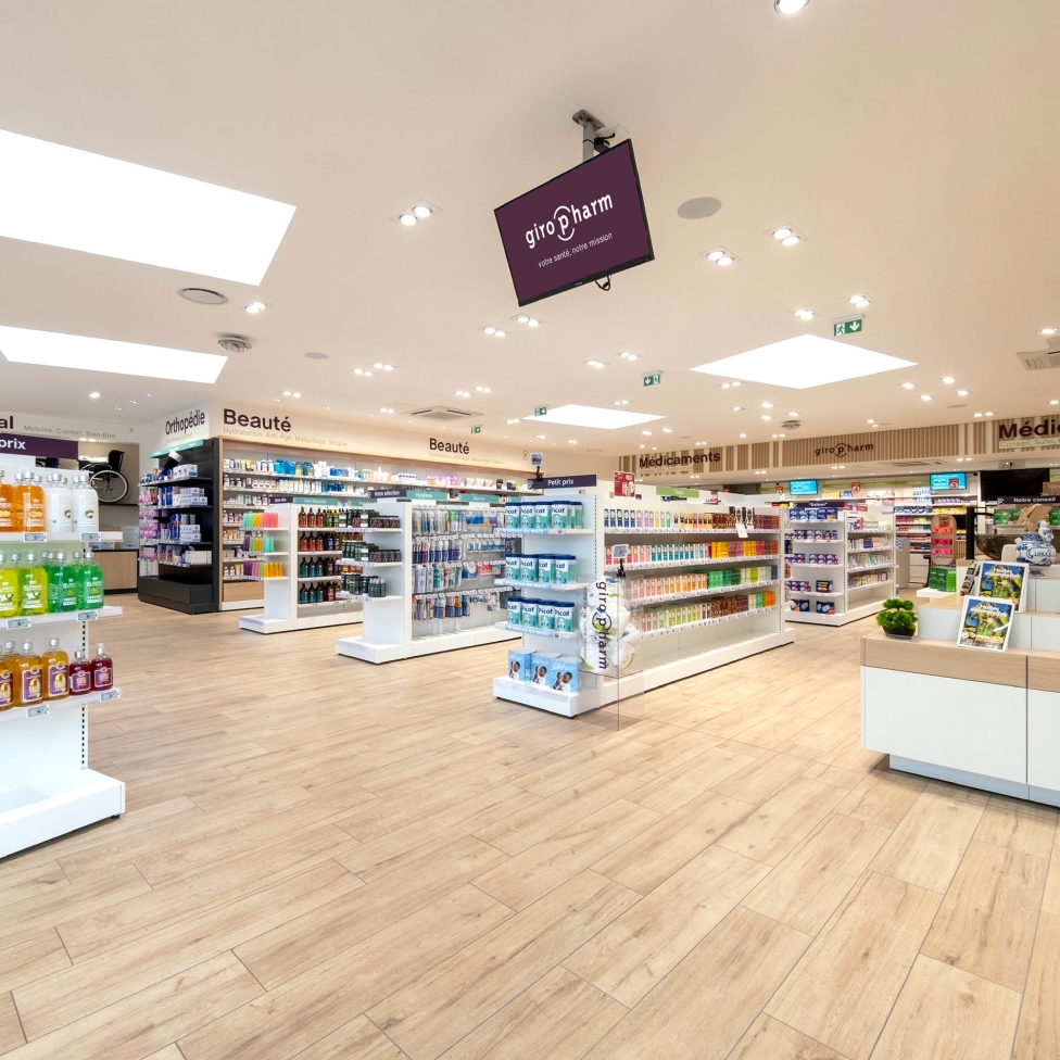 Espace de vente pharmacie