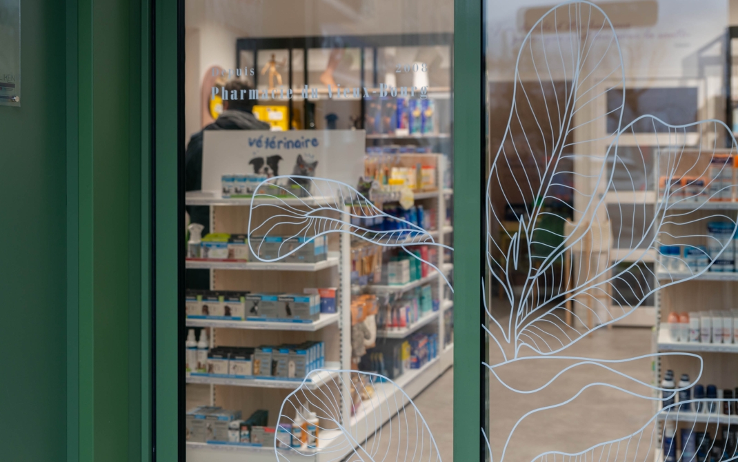 Pharmacie du vieux bourg - Vitrophanie